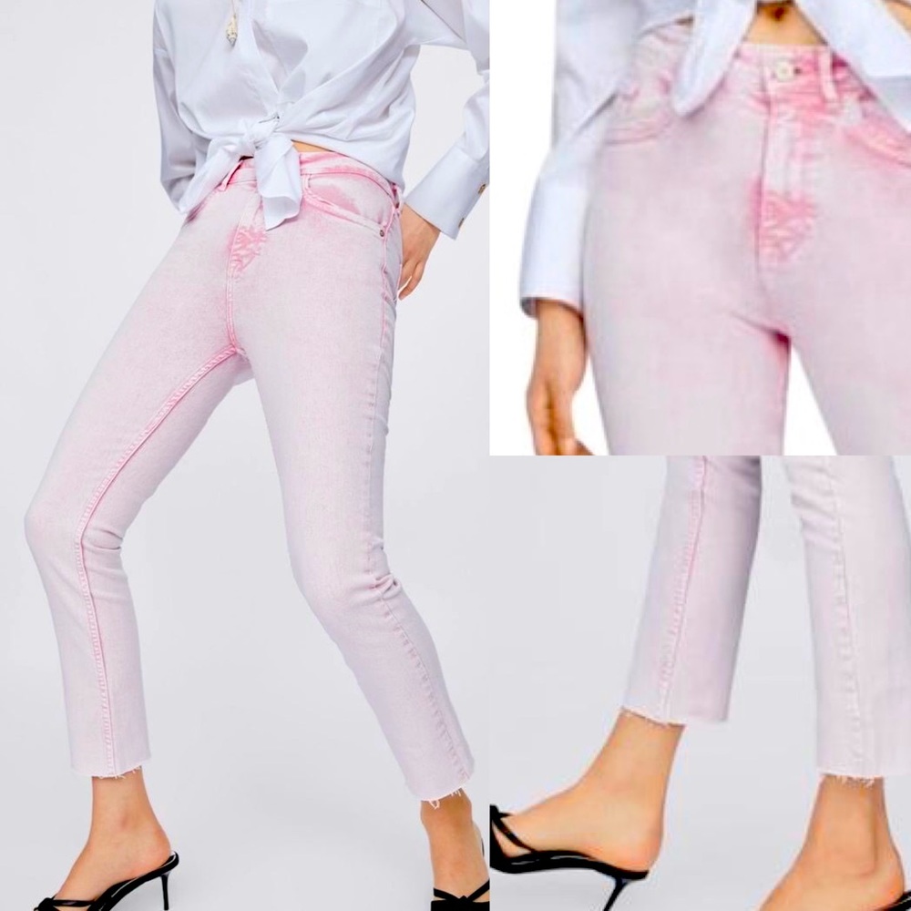 ZARA LIGHT PINK 👖 JEANS